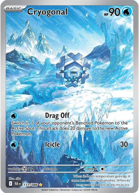 Black Bolt Cryogonal Pokémon card